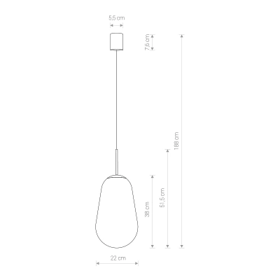 lafabryka.pl Lampa wisząca PEAR M 8672 Nowodvorski