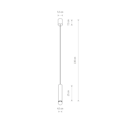 lafabryka.pl Lampa wisząca BATON SOLID BRASS M 7851 Nowodvorski