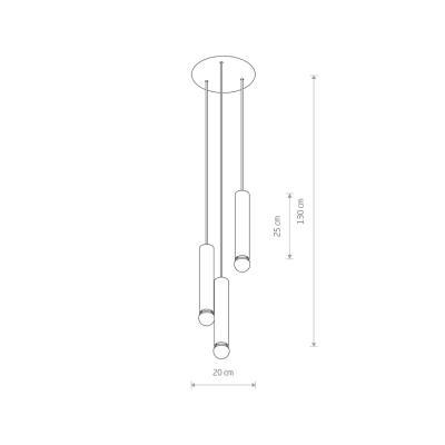 lafabryka.pl Lampa wisząca BATON SOLID BRASS III 7855 Nowodvorski
