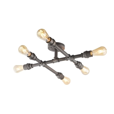 lafabryka.pl Lampa sufitowa Pipe 6LT Semi Flush 78763 ENDON