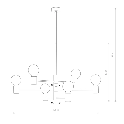 lafabryka.pl Lampa wisząca RADIUS VI 7932 Nowodvorski