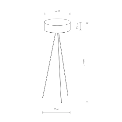 lafabryka.pl Lampa podłogowa CADILAC III BLACK BL 7988 Nowodvorski