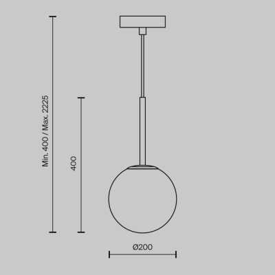 Lampa wisząca Basic form MOD321PL-01B1 Maytoni