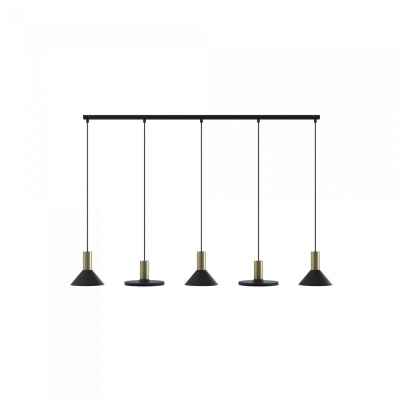 lafabryka.pl Lampa wisząca HERMANOS V black-solid brass 8032 Nowodvorski