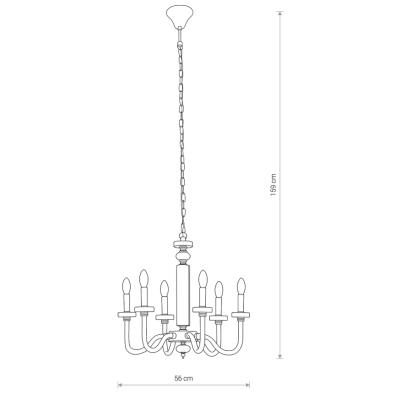 lafabryka.pl Lampa wisząca HAMPTON VI 8154 Nowodvorski
