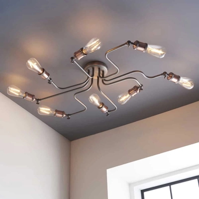 lafabryka.pl Lampa sufitowa HAL 8LT SEMI FLUSH 81610 ENDON
