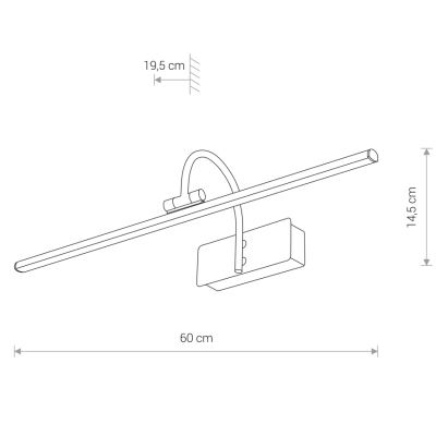 lafabryka.pl Lampa ścienna GIOTTO LED M 8170 Nowodvorski 60cm