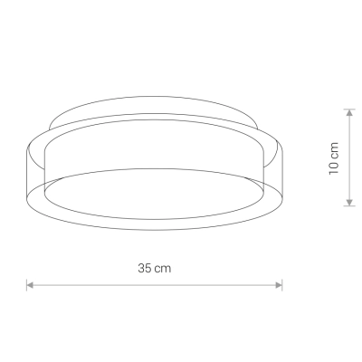 lafabryka.pl Plafon PAN LED M 8174 Nowodvorski 35cm IP44