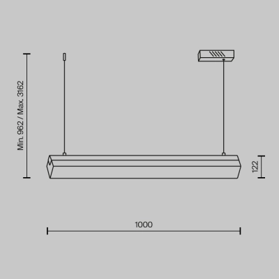 Lampa wisząca Petra MOD250PL-L36BS3K Maytoni