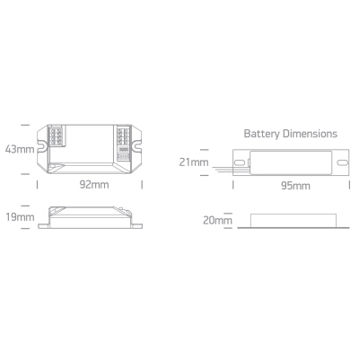 EMERGENCY KIT 1W FOR DOWNLIGHTS/STRIPS 1-30W 9-45V 89001/EME ONE LIGHT