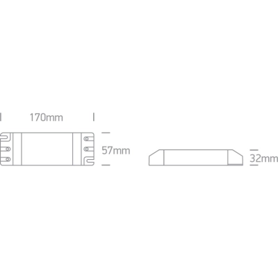 Sterownik napięcia stałego TRIAC 40 W 24 V DC z możliwością ściemniania, IP20. 89040VT ONE LIGHT