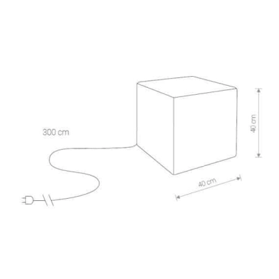 Lampa ogrodowa CUMULUS CUBE M 8966 Nowodvorski IP44