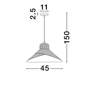 Lampa wisząca MONSEFU LE44859