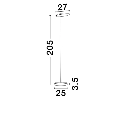 Lampa podłogowa TRUNCADO LE44950