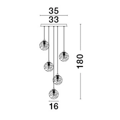 Lampa wisząca CABRAL LE42903