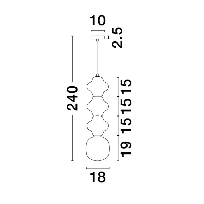 Lampa wisząca VILROSA LE44569