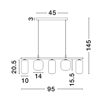 Lampa wisząca ANUCO LE44612
