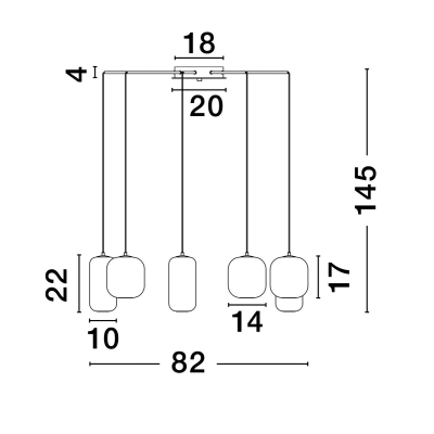 Lampa wisząca ANUCO LE44615