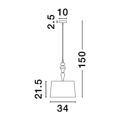 Lampa wisząca ALEM LE44201