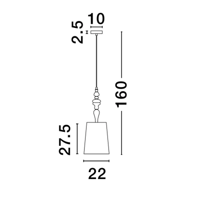 Lampa wisząca ALEM LE44202