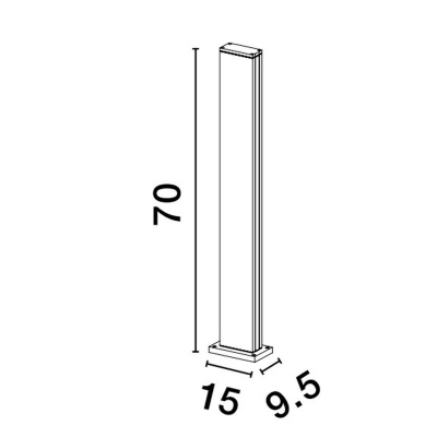 Lampa stojąca zewnętrzna ACATAN LE73501