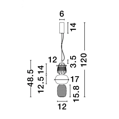 Lampa wisząca ARROYOS LE44495