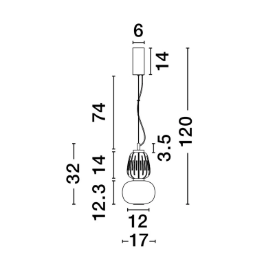 Lampa wisząca ARROYOS LE44494