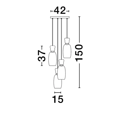 Lampa wisząca PERENE LE44468