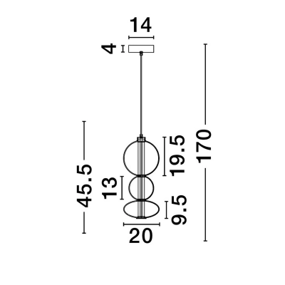 Lampa wisząca LUIS LE44221