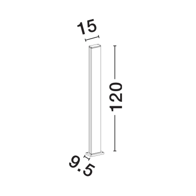 Lampa stojąca zewnętrzna LERMA LE73601