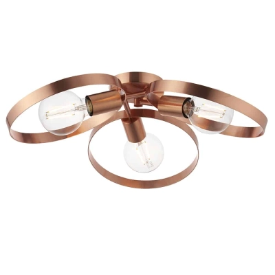 lafabryka.pl Lampa sufitowa HOOP 3LT SEMI FLUSH 91039 ENDON