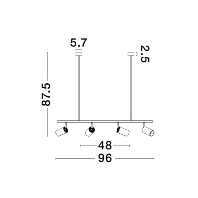 Lampa wisząca CAYES LE42927