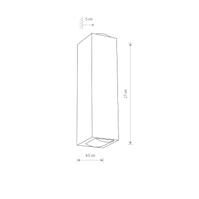 Kinkiet LENS LED BLACK 9112 Nowodvorski IP54