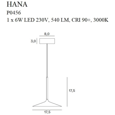 lafabryka.pl Lampa wisząca HANA P0456 MaxLight