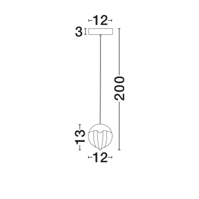 Lampa wisząca ALCUDIA LE45753