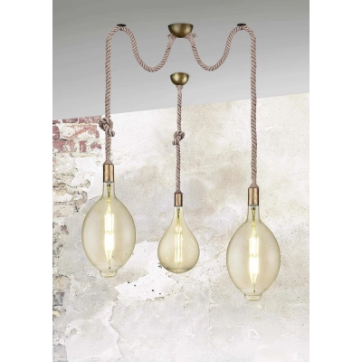 lafabryka.pl Lampa wisząca ROPE – 310100204 excl. 2x E27 · max. 60W TRIO