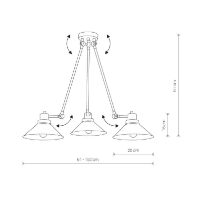 Lampa wisząca TECHNO III 9142 Nowodvorski
