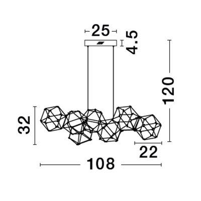 Lampa wisząca ASIS LE43477