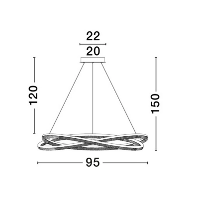 Lampa wisząca ILAVE LE44323