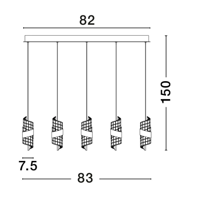 Lampa wisząca PAITA LE44352