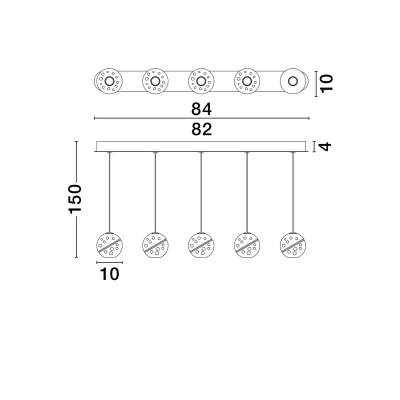 Lampa wisząca CUYO LE44720