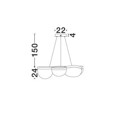 Lampa wisząca TUNTE LE46204