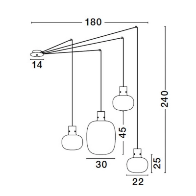 Lampa wisząca PADRE LE42632