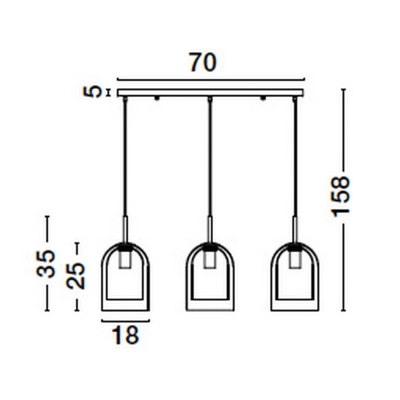 Lampa wisząca BONAO LE42641