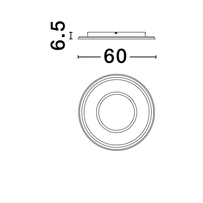 Plafon HARDEMAN LE44675 z pilotem