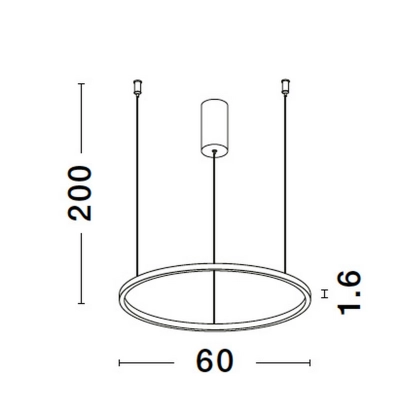 Lampa wisząca TOLUCA 60cm LE42780