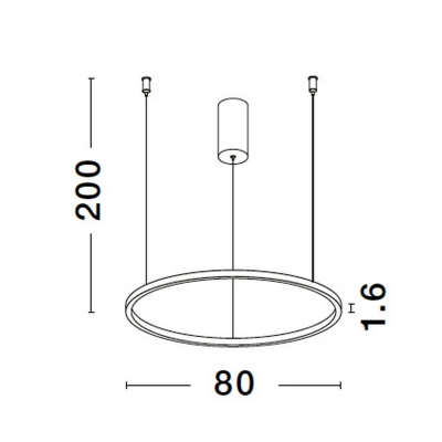 Lampa wisząca TOLUCA 80cm LE42784