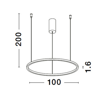 Lampa wisząca TOLUCA 100cm LE42785