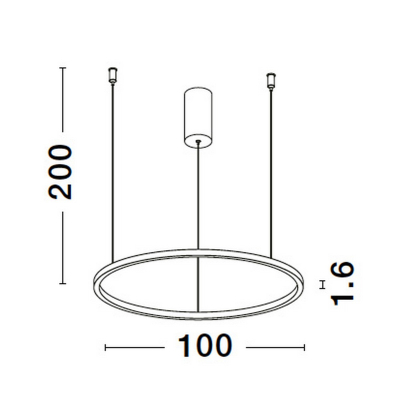 Lampa wisząca TOLUCA 100cm LE42782