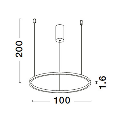 Lampa wisząca TOLUCA 100cm LE42788